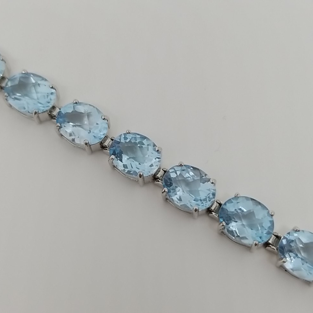 Blue topaz bracelet